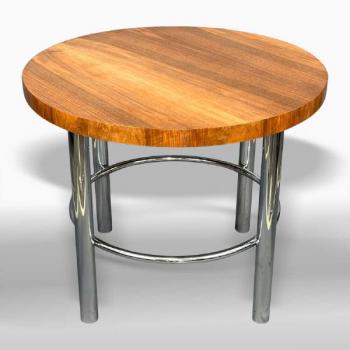 Coffee Table - walnut veneer, chrome - 1930